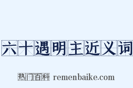 六十遇明主近义词是什么意思的图片
